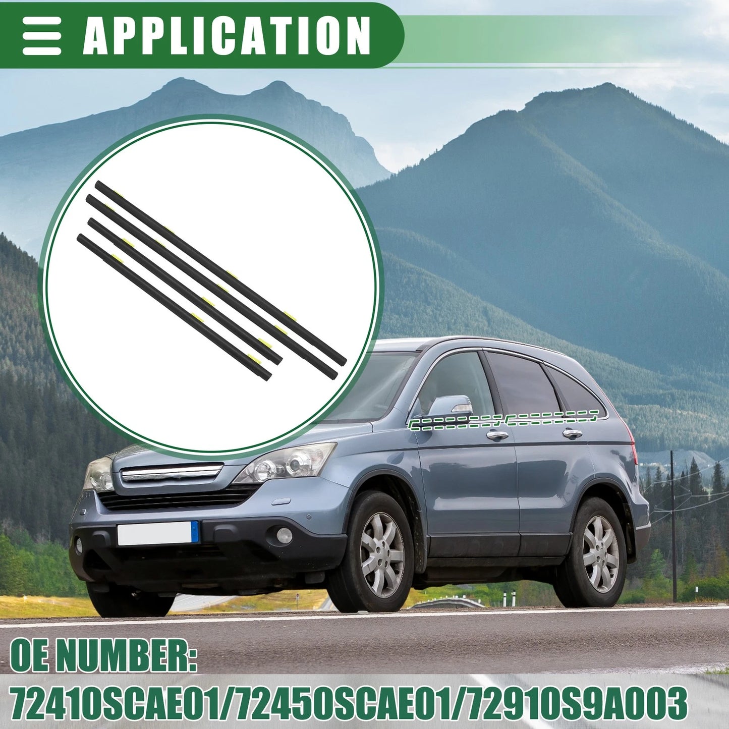 Window Weatherstrip Set for Honda (2006-2011)