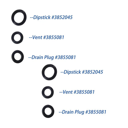 Outdrive Lower Unit O-Ring Set for Volvo Penta SX-M/SX-A/DPS-A