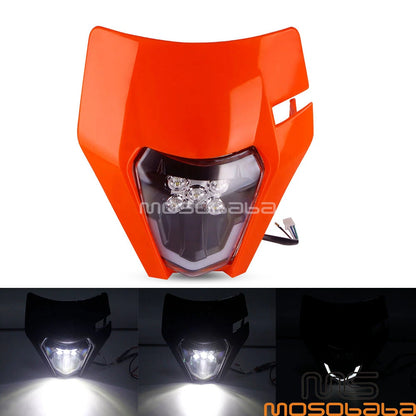 LED Headlight for KTM XCW TPI 250, 690 R, EXC-F 350, SXF 450 (2017-2023)