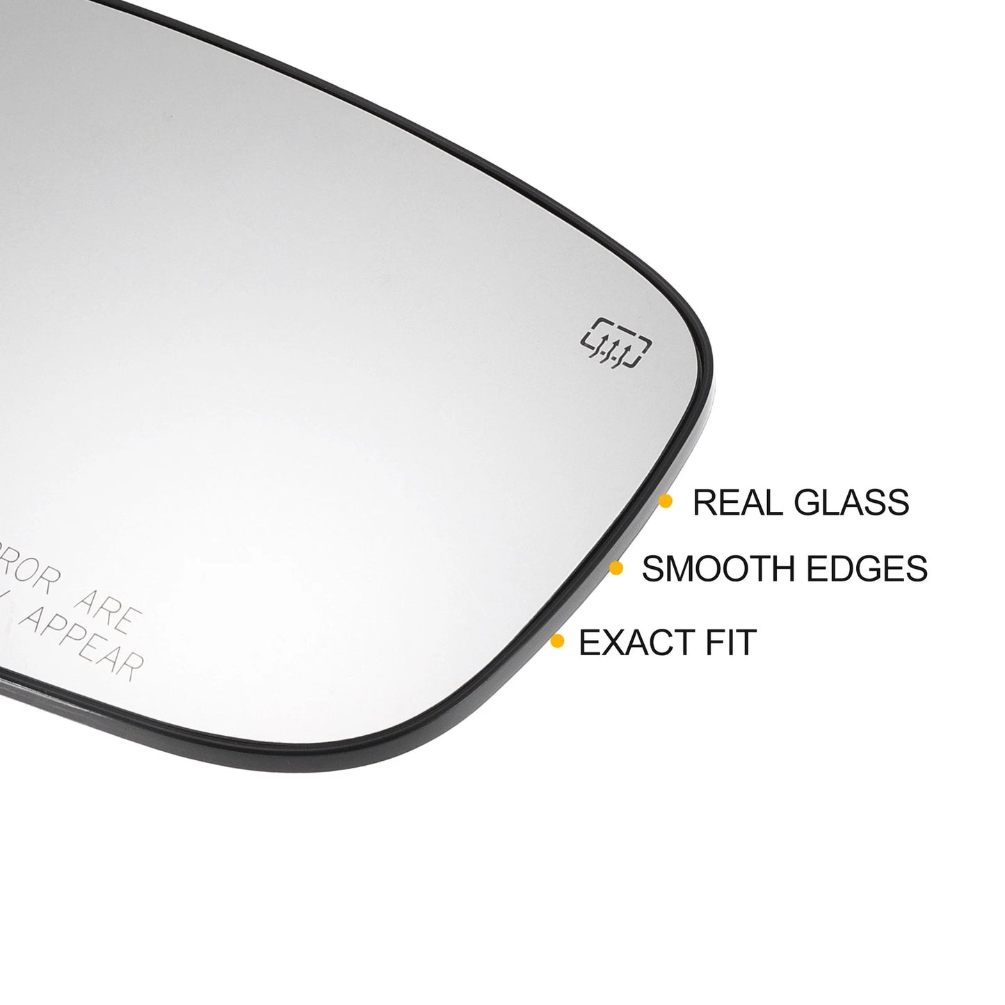 Right Side Heated White Mirror Glass for Nissan Rogue, Pathfinder (2008-2023)