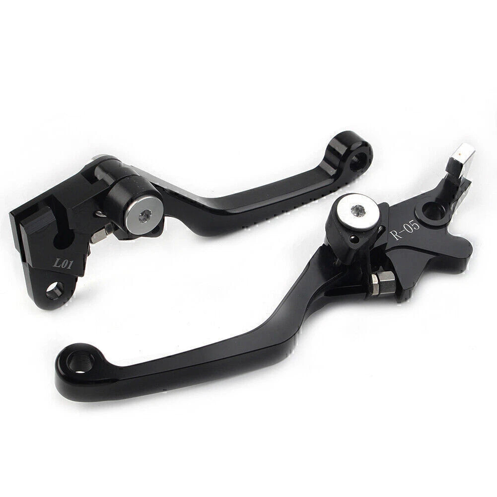 Black CNC Pivot Brake Clutch Levers for Honda XR250 XR400 (1995-2007)