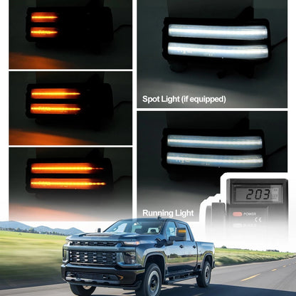Mirror LED Turn Signal Lamp for Chevy/GMC 2500HD/3500HD (2020–2024)