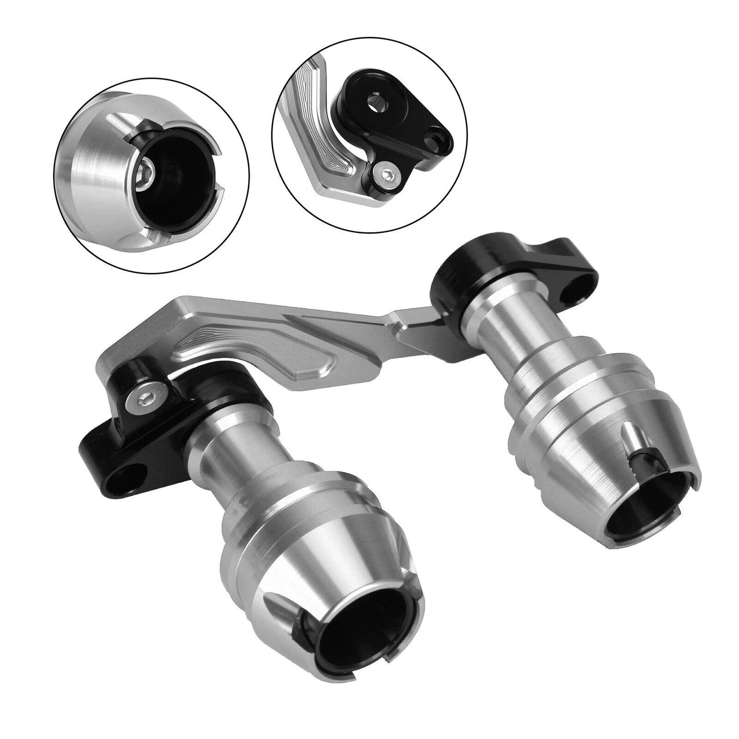 Crash Slider Protector Silver for Yamaha Nvx Aerox Nmax (2015-2019)