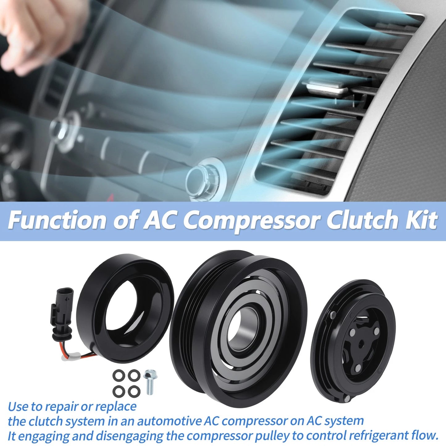 Air Conditioner AC Compressor Clutch for Chevrolet Equinox Terrain Buick