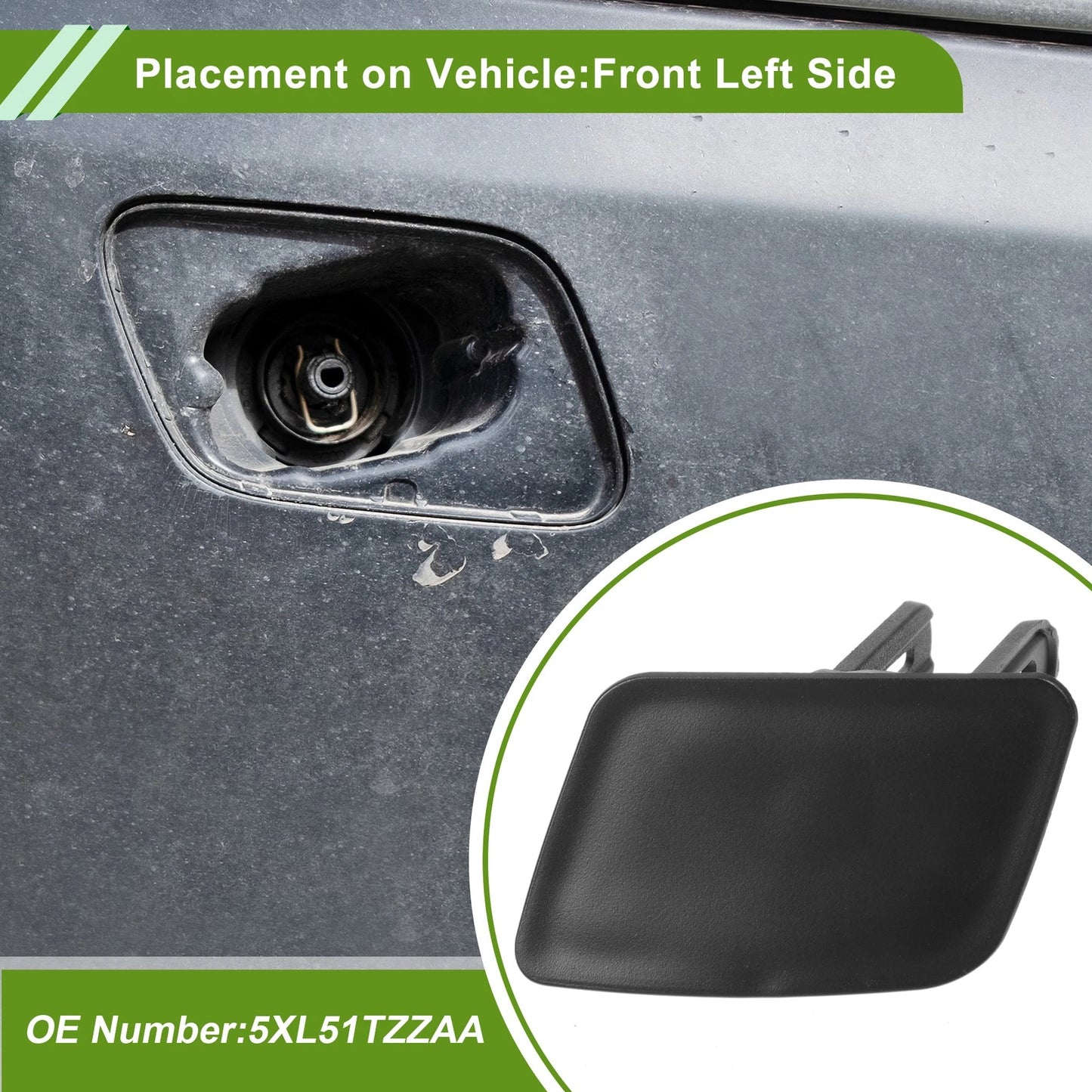 Front Left Washer Nozzle Cover for Jeep Grand Cherokee (2016-2018)