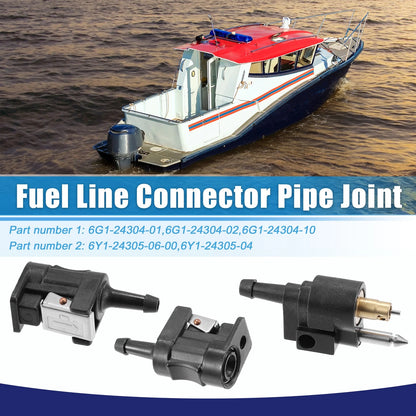 Marine Engine Fuel Line Connector Fittings 3 for Yamaha Outboard
