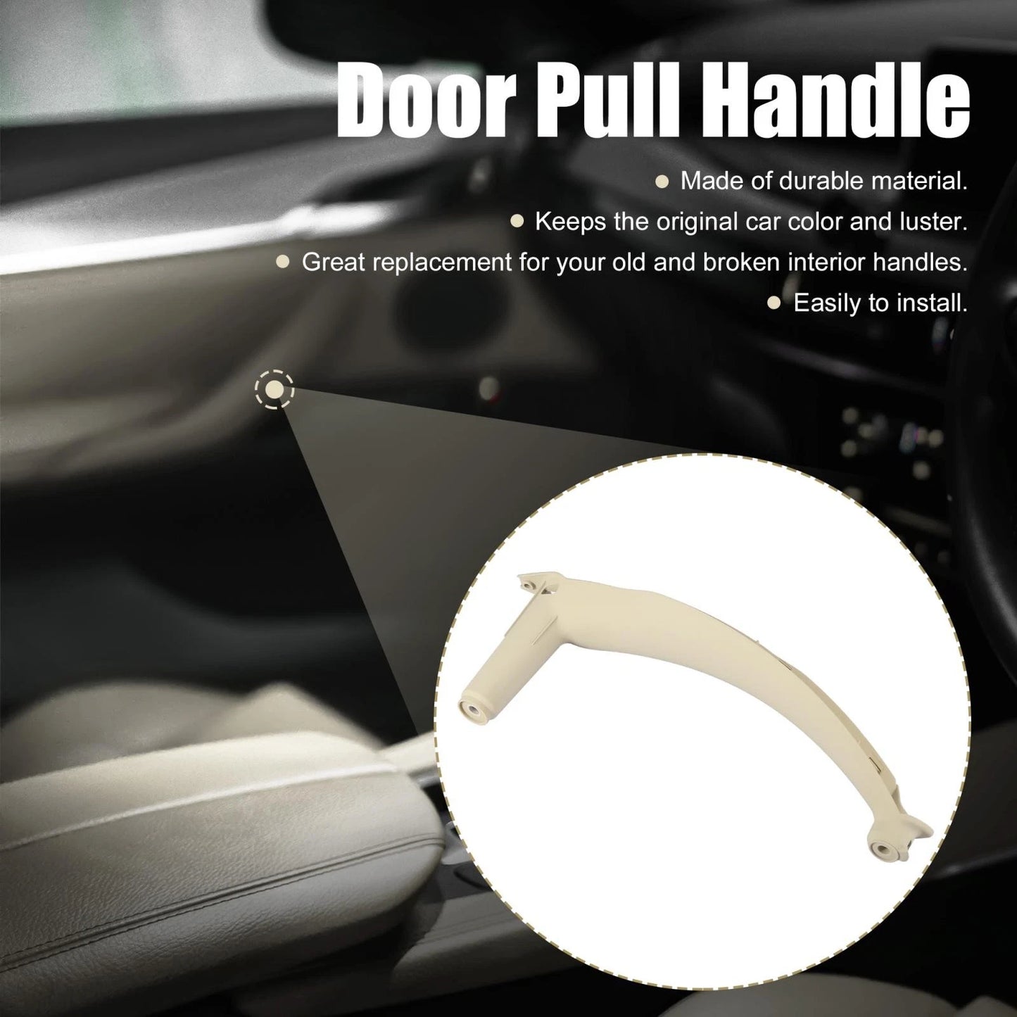 Door Pull Handle Inner Door Panel Trim Grab Cover Left Rear for BMW X5 X6