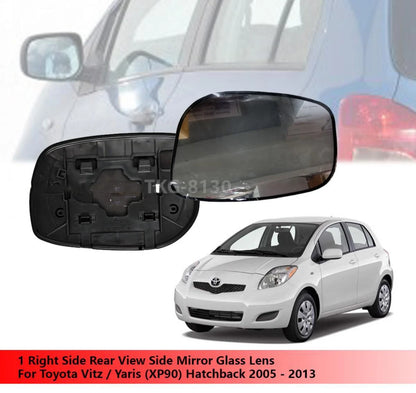 Right Side Mirror Glass Lens for Toyota Vitz/Yaris (XP90) 2005-2013