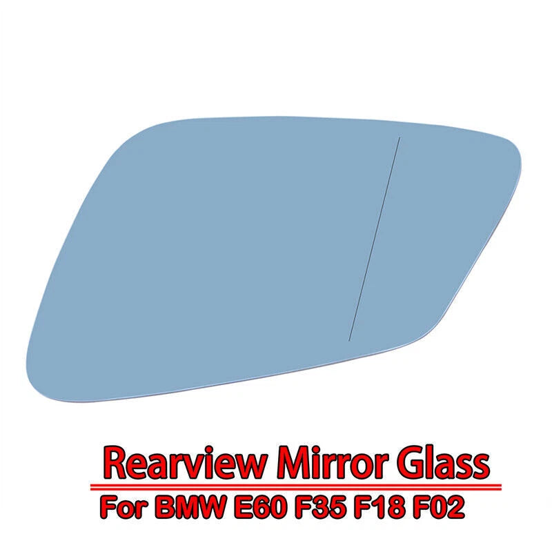 Heated Blue Mirror Glass for BMW 5 6/7 Series E60 E61 F07 F10 F12 F11 (2007-2017)