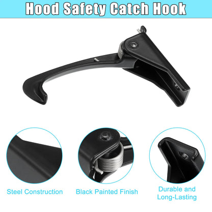 Hood Safety Catch Latch Lock Hook for Jeep Wrangler (2007-2017)