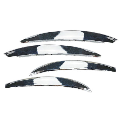 Silver Front Bumper Splitter Fins Spoiler Canard Trim for Benz C-Class (2022-2023)