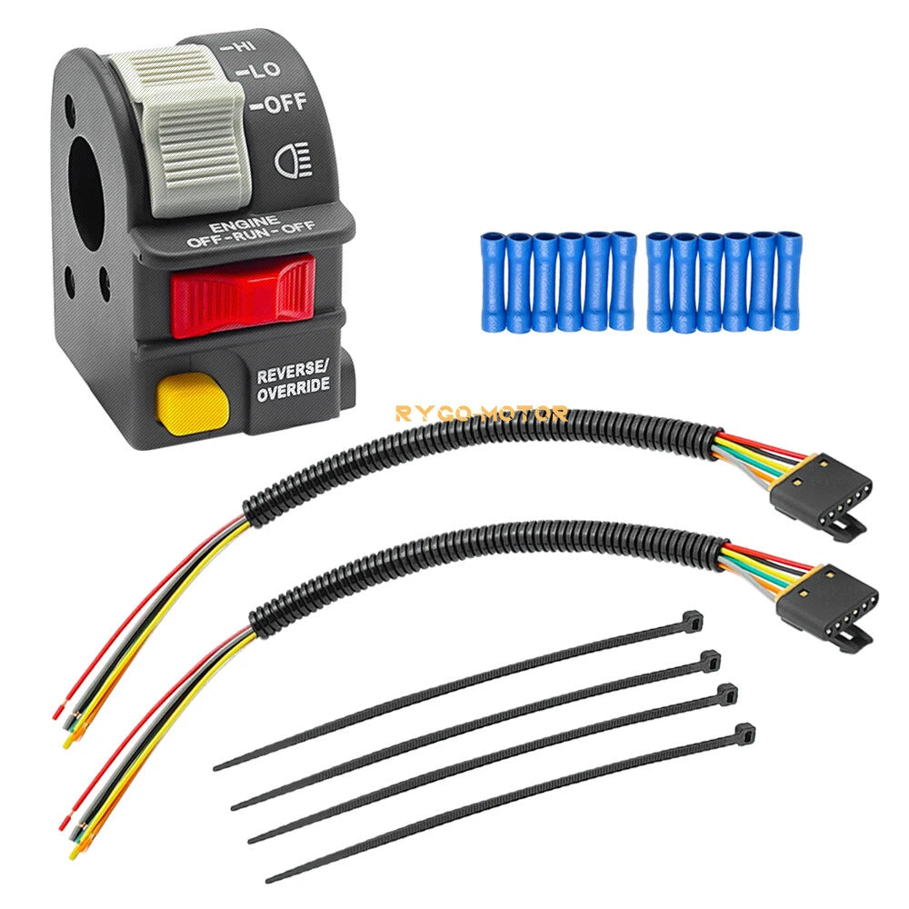 Left Handlebar Switch & Pigtail Harness Plug Kit for Polaris Magnum 325 330 500