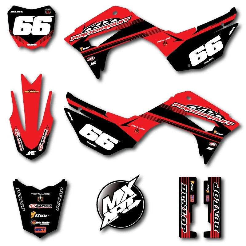 Custom Stickers Full Kit for Honda CRF 110 2019-2023 MATCH Style Graphics
