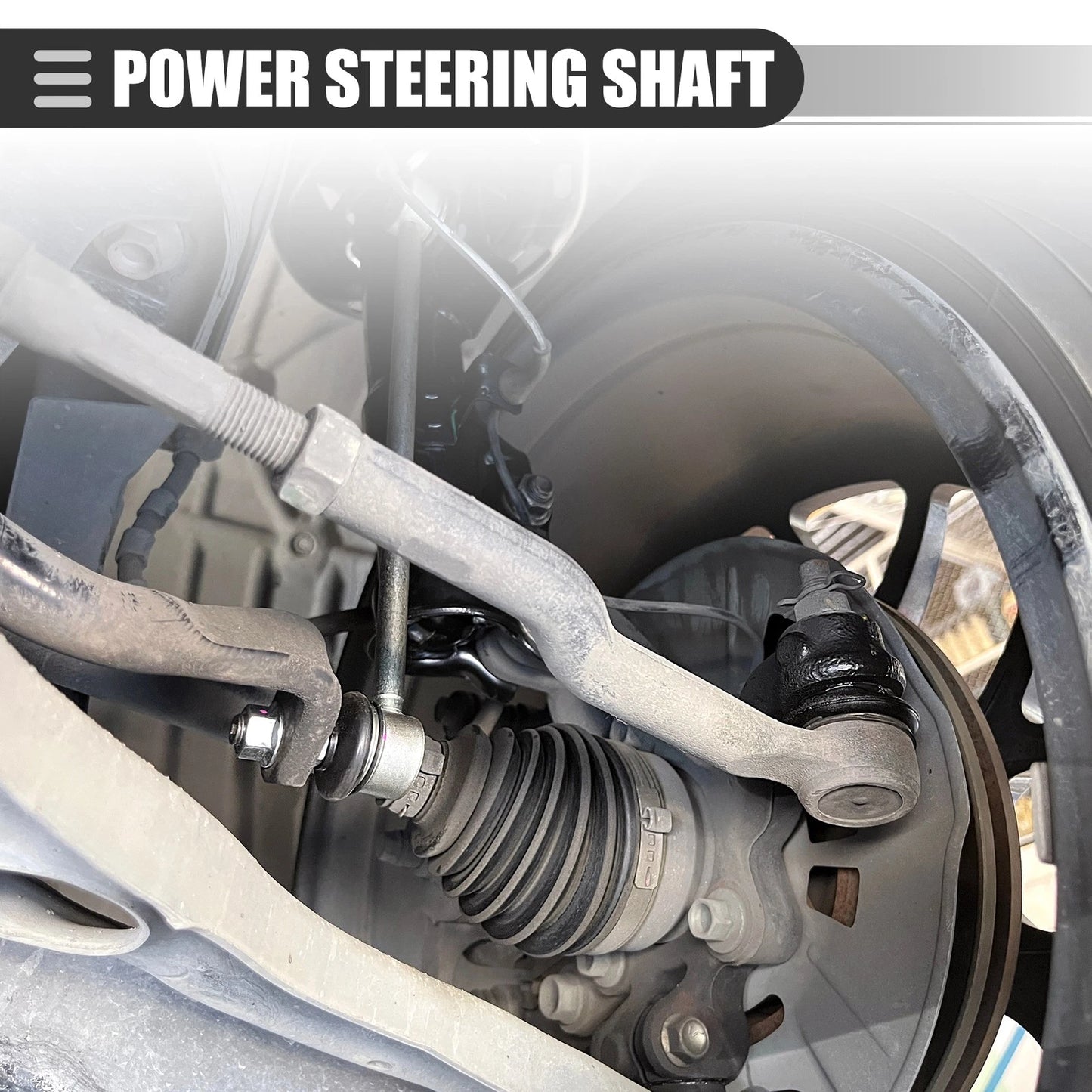 Power Steering Shaft for Jeep Cherokee (1984-1994) Black