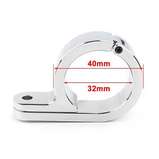 1.25" Universal Motor Handlebar Mount Clamp Clock for Motorcycle