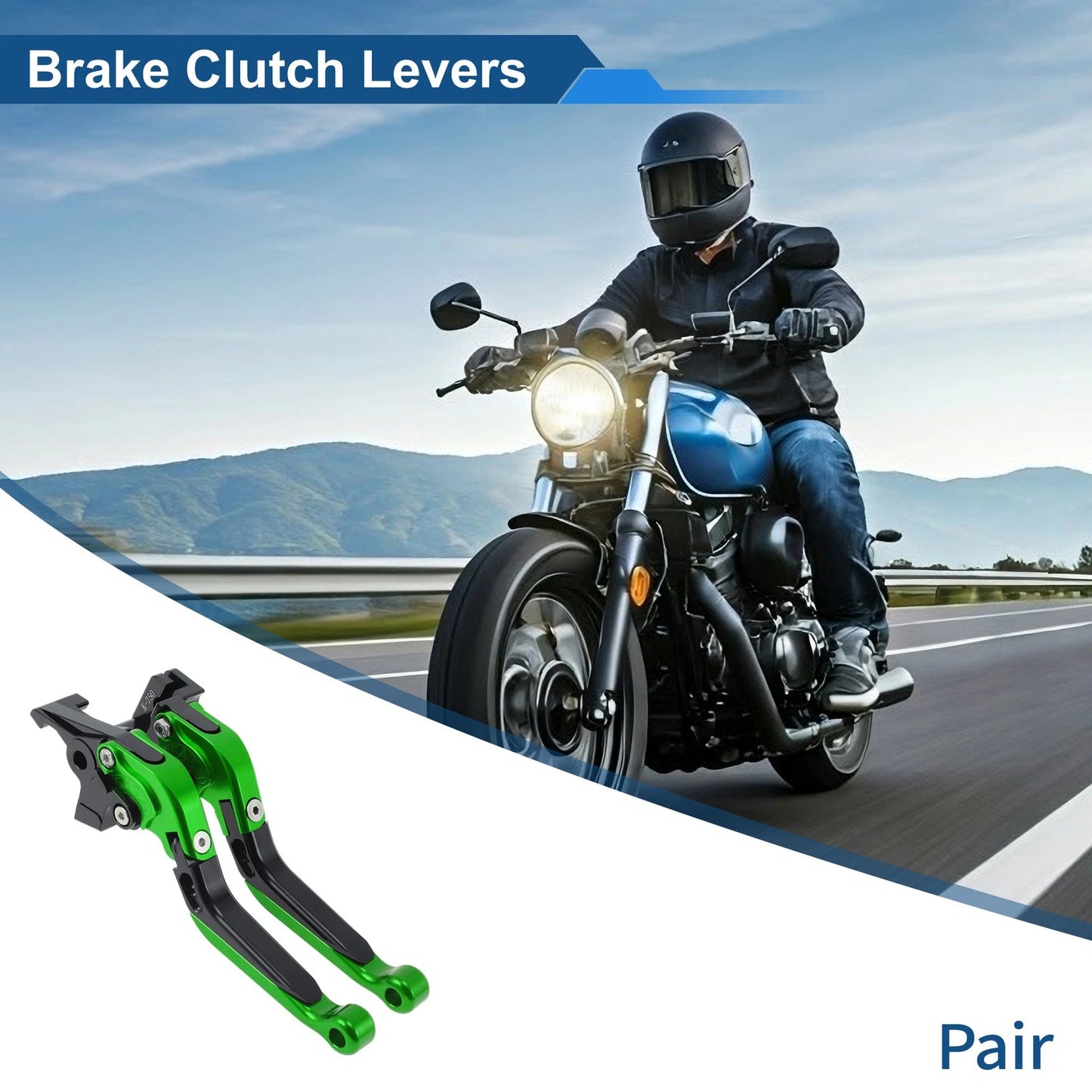 2 x Brake Clutch Levers for Kawasaki Ninja 650R (2009–2016)