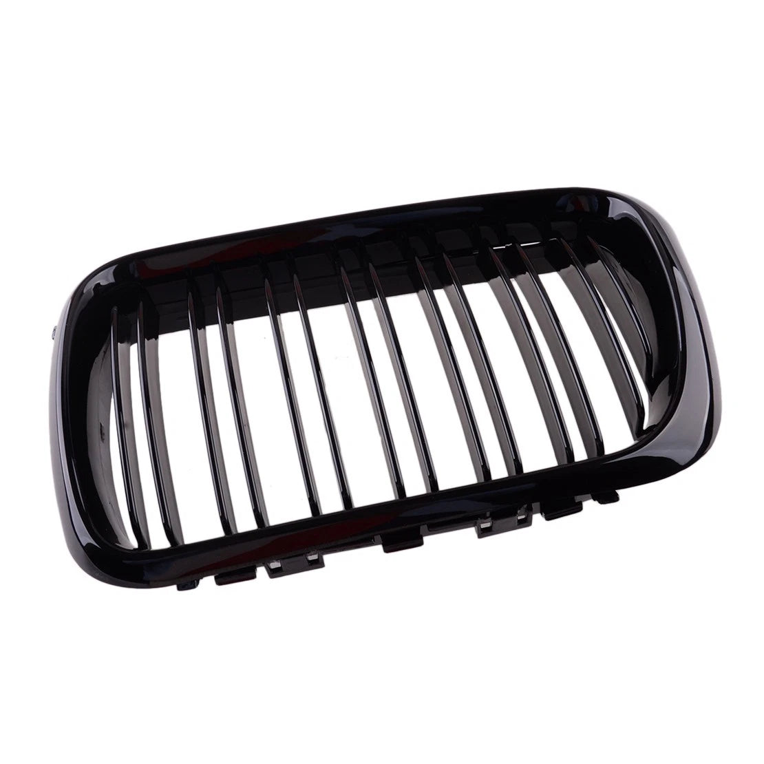Gloss Black Double Line Front Kidney Grills for BMW E36 M3 (1996-1999)