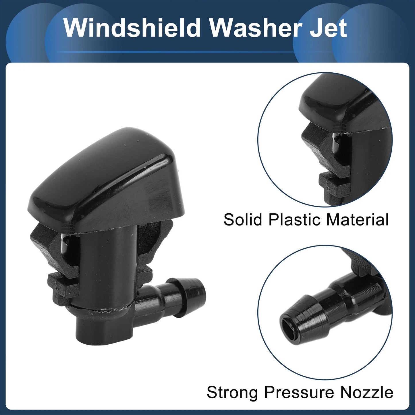 Windshield Washer Nozzle & Jet Hose Connector for Ford Edge (2007-2011)