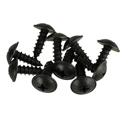 10 x Black Fender Liner Bracket Screws for Hyundai Kia