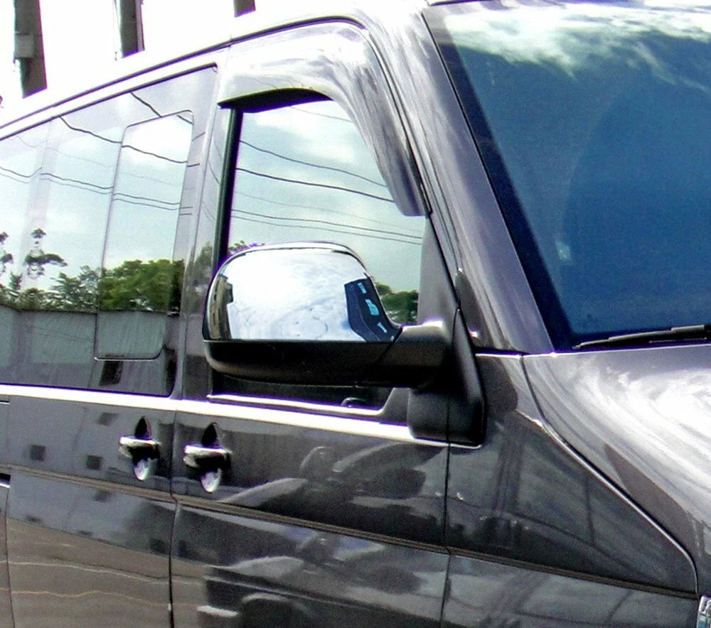 Chrome Side Door Mirror Covers for VW T5 T6 Multivan Transporter (2009-2022)