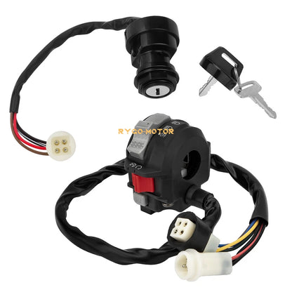 Start/Stop Switch & Ignition Key Switch for Yamaha Moto 4 YFM225 YFM250 YFM350