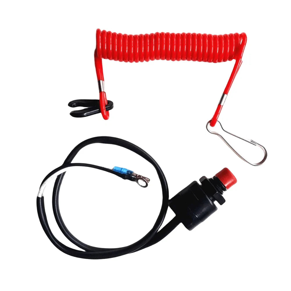 Kill Stop Switch & Safety Lanyard for Yamaha 2-Stroke Outboard Motor