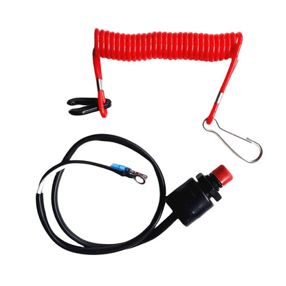 Kill Stop Switch & Safety Lanyard for Yamaha 2-Stroke Outboard Motor