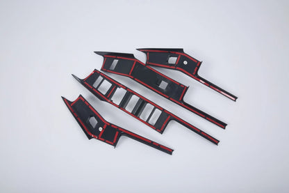 Carbon Fiber Window Lift Cover Trim for Range Rover Velar (2018-2023) 4pcs