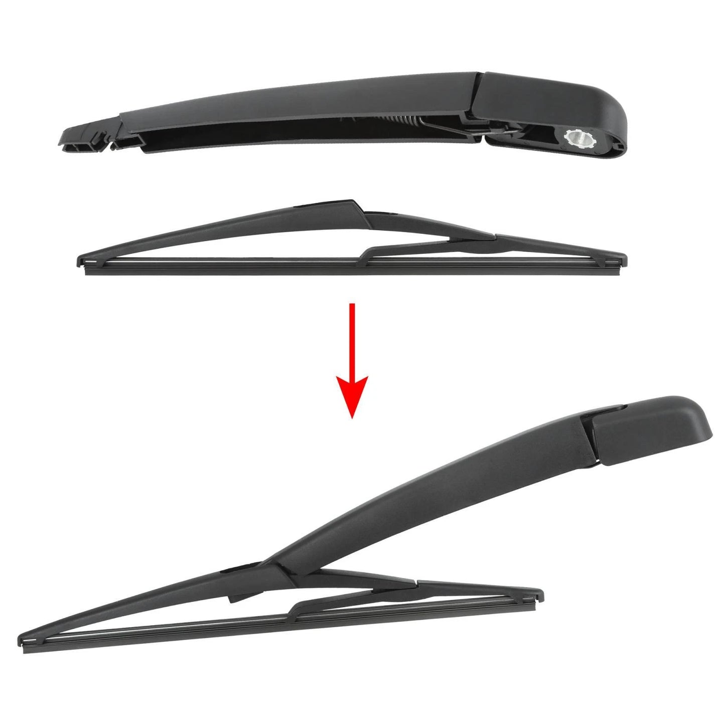 12" Rear Windshield Wiper Blade Arm Set for Nissan Juke (2010-2020)