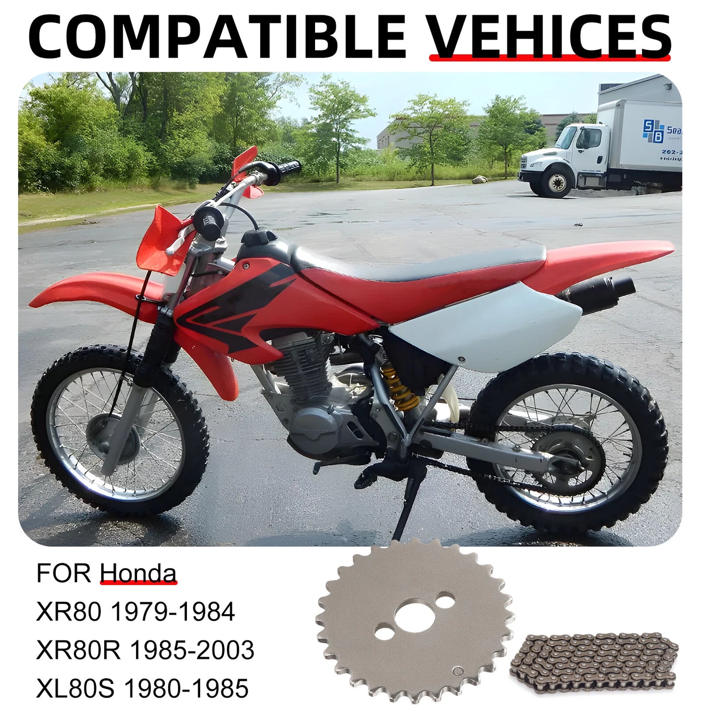 Cam Chain & Sprocket for Honda XR80/XR80R/XL80S (1979-1999)