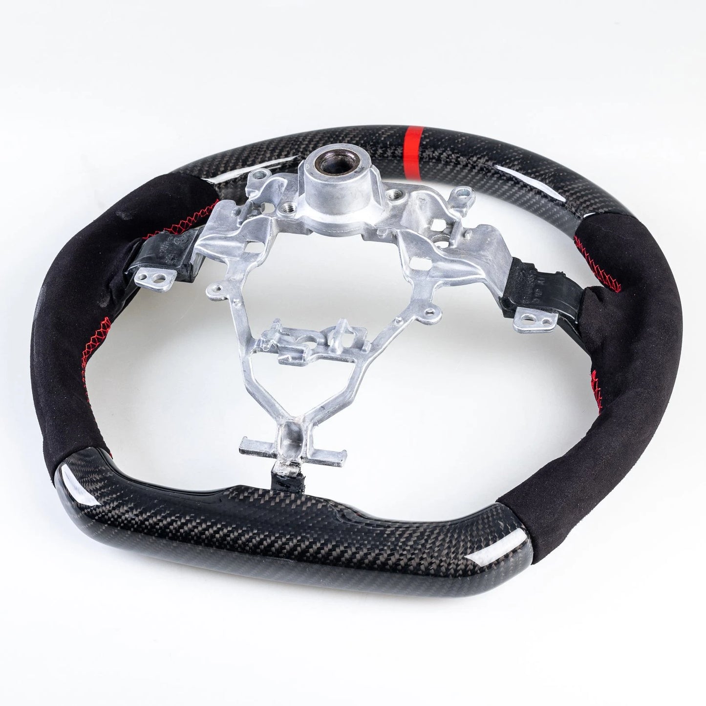 Carbon Flat Bottom Suede Steering Wheel for Suzuki Jimny (2018-2021)