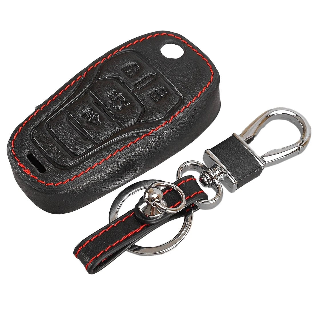 4 Button Key Protective Case Cover for Ford Edge Fusion Explorer F-150 (2015-2023)
