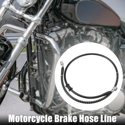 Brake Line 90cm Black Oil Hose Pipe with Spring Protection for Motorcycle