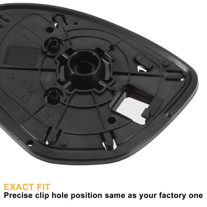 Right Side Mirror Glass w/ Backing Plate for Mazda 2 3 (2010-2014)
