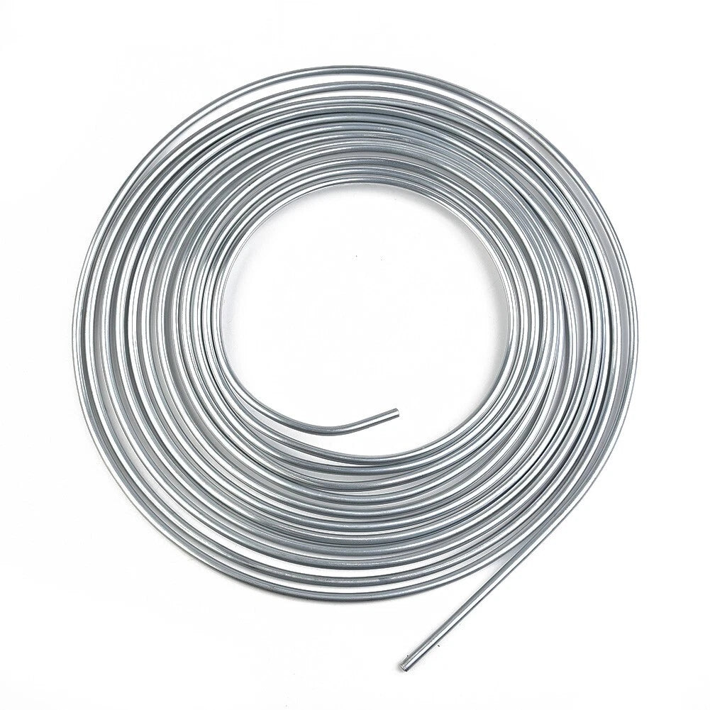 Brake Line Tubing 25 Ft 3/16 OD Copper Nickel with 16 Fittings