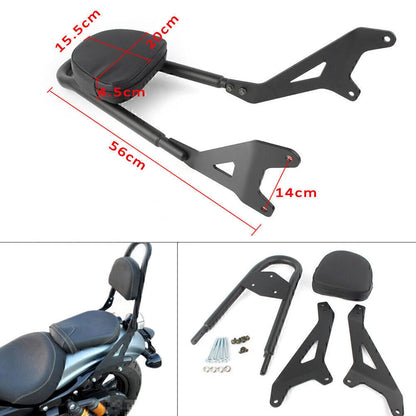 Sissy Bar Backrest Rack for Yamaha Star XVS950 Bolt XV950 (2014-2017) Black