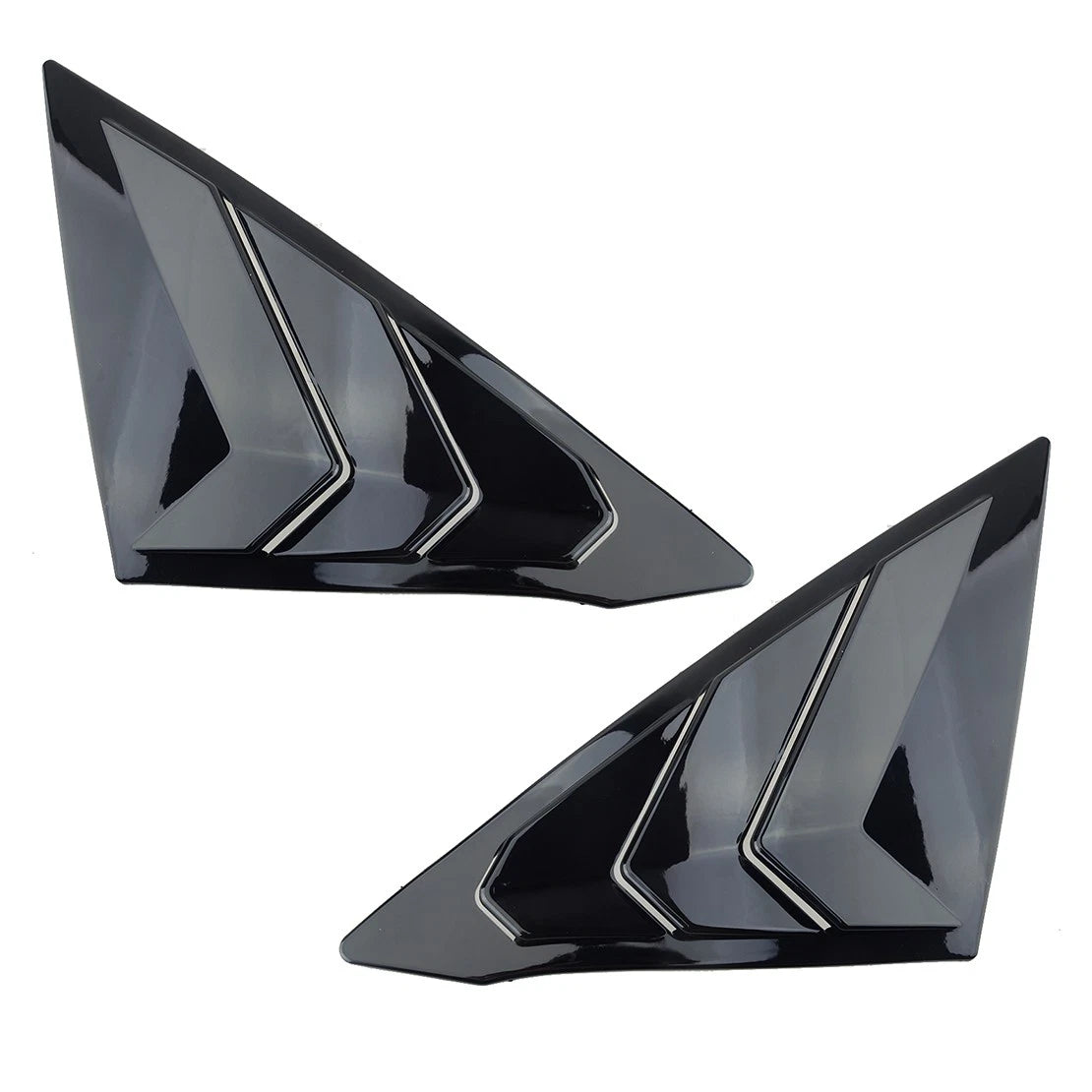 2 x Side Window Louvers Covers for Honda Civic (2022)