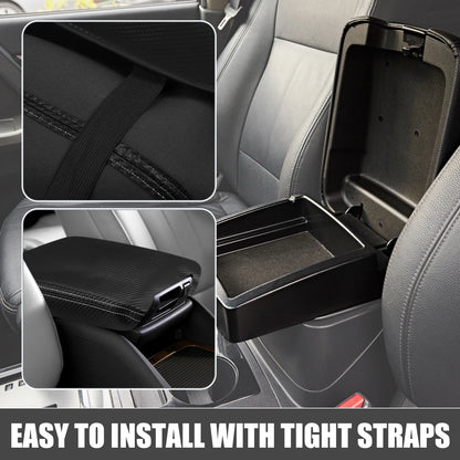 Center Console Pad Armrest Seat Box Cover Black for Jeep Wrangler JL/JLU (2018-2023)