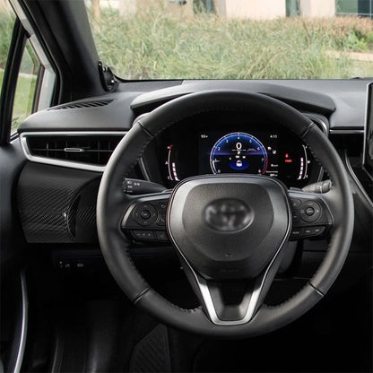 100% Carbon Left Dashboard Panel AC Vent Lower Trim For Toyota GR Corolla 23-25
