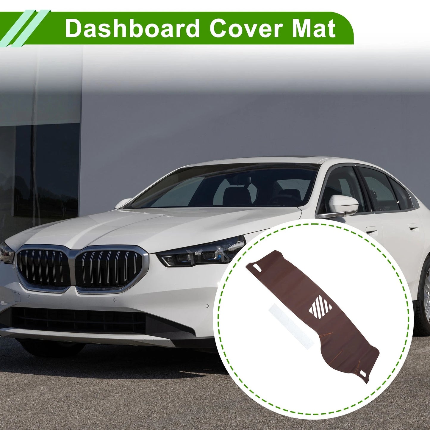 Dashboard Cover Mat for BMW 5 Series (2010-2016) - Brown
