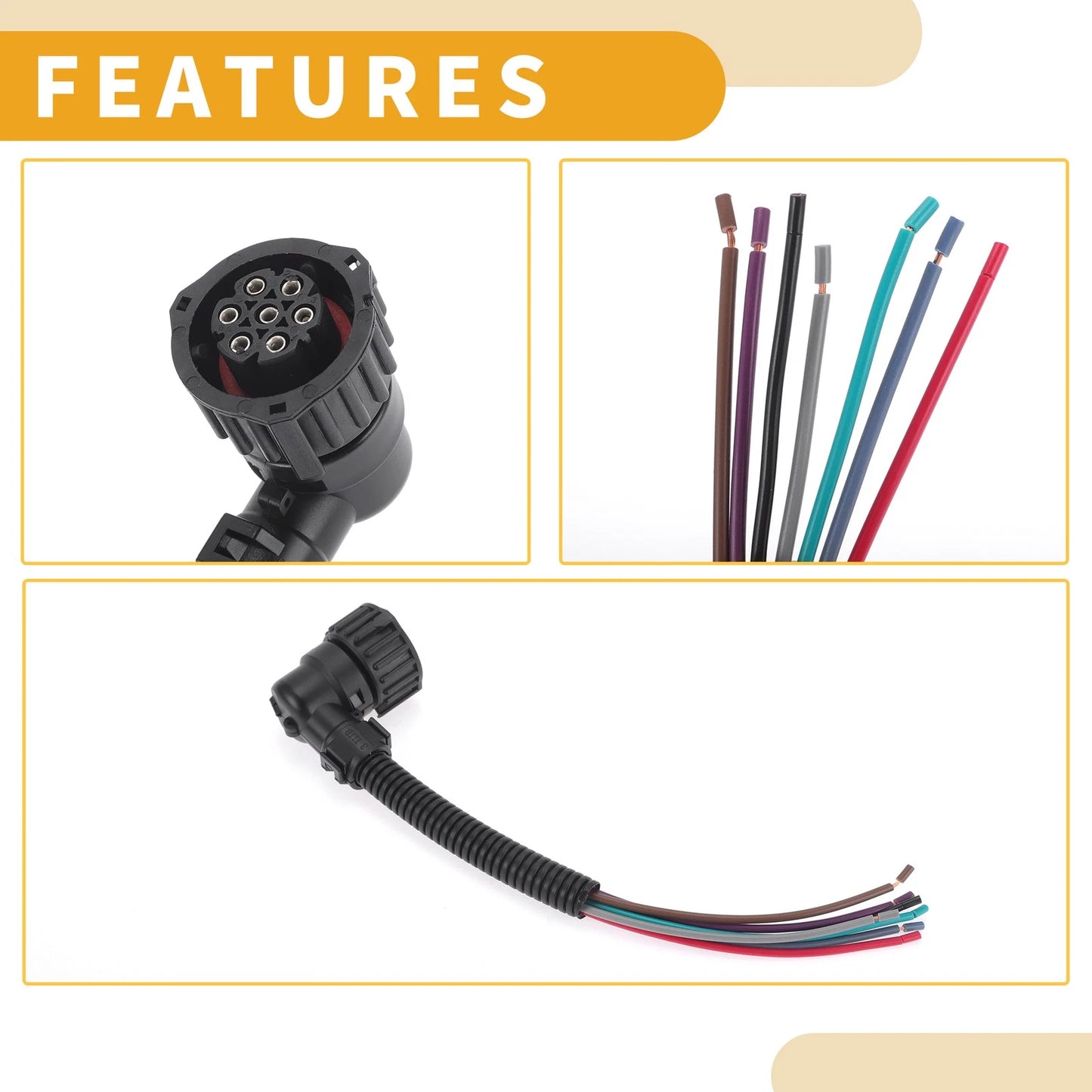Car Tail Light Wiring Harness Connectors for Fiat Ducato (2001-2016)