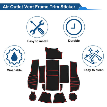 1 PVC Non-Slip Mats for Peugeot 2008 (2020)