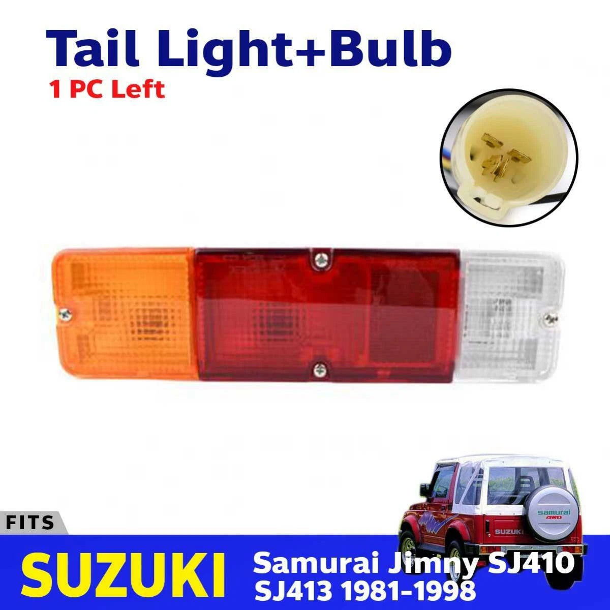 Tail Light Rear Lamp LH Fits Suzuki Samurai Sierra Samurai SJ410 1981-1998 D06