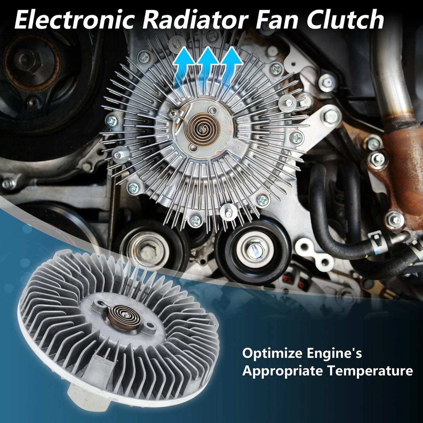 Cooling Fan Clutch for Dodge Ram 1500, 2500, 3500 (2011-2020)