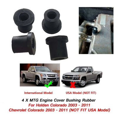4 x Engine Cover Bushings for Chevrolet Colorado (2003-2010)