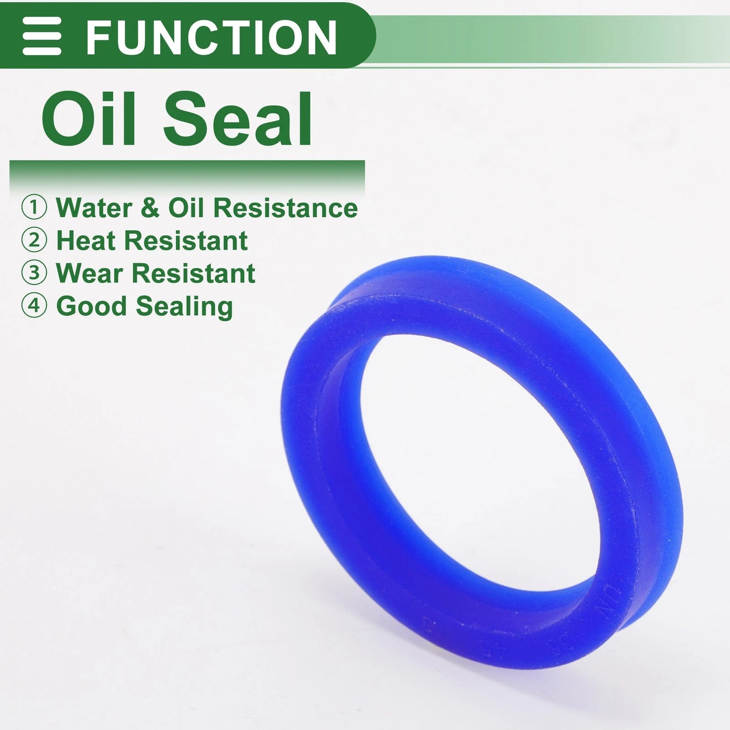 Oil Seal 35x45x8mm Rotary Shaft Seal TPU Blue 5 Pcs for MakeModel