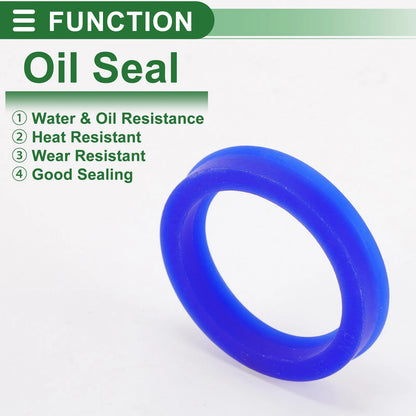 Oil Seal 35x45x8mm Rotary Shaft Seal TPU Blue 5 Pcs for MakeModel