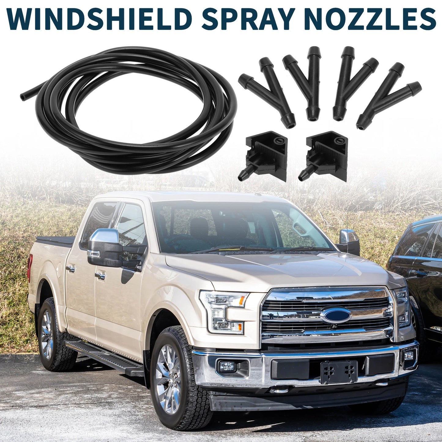 Front Windshield Washer Nozzles  for Nissan Qashqai J10 (2007-2013)