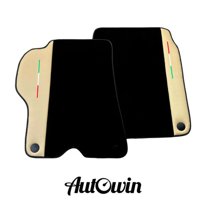 AutoWin Floor Mats for Ferrari California Crema Nappa Leather (2008-2014)