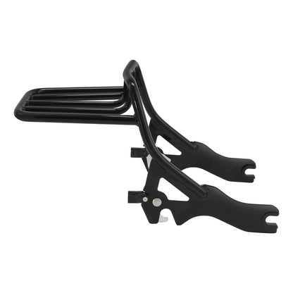 Black Two-Up Luggage Rack for Harley Sport Glide Low Rider FXLRST FLSB (18-25)